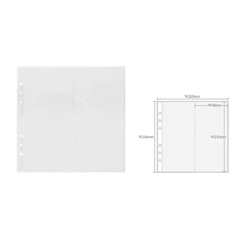 Yudaeng - Wide A5 - Square Clear File Storage Inlay - Yudaengdotcom - File Storage Inlay - Harumio