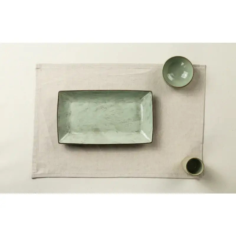 Chaora - Celadon Rectangle Plate - Chaora - Tableware - Harumio