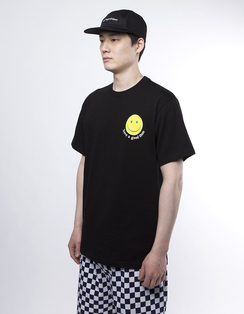 have a good time - Smile Short Sleeve T-shirt - Black