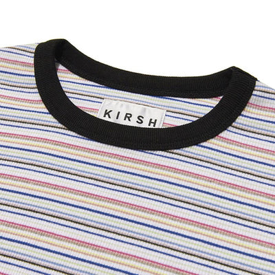 Kirsh - Long Sleeve Stripe T-Shirt - Rainbow