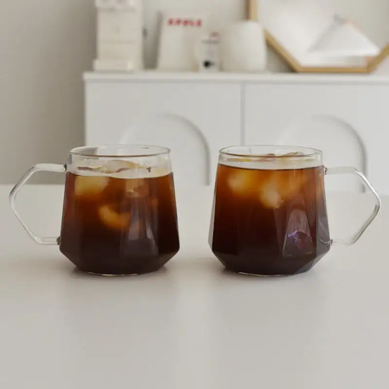 Somkist - Heat Resistant Glass Angle Mug Cup