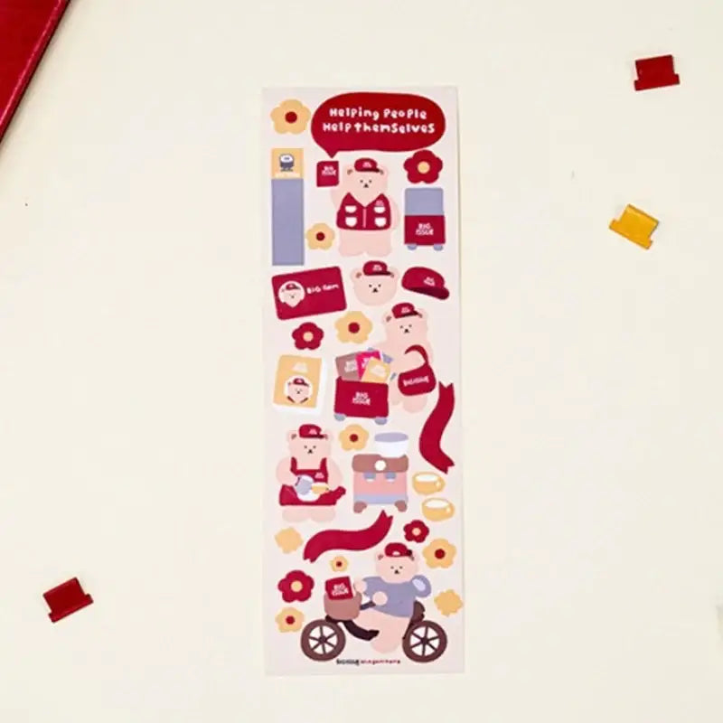 Big Issue x Lagomihome - Pencil Case & Big Bear Stickers Set - Big Issue Korea - Pencil Case - Harumio