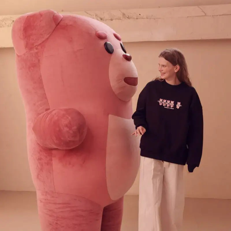 Bellygom x Ambler - Run Away Belly! Unisex Overfit Sweatshirt - Bellygom x Ambler - Sweatshirt - Harumio