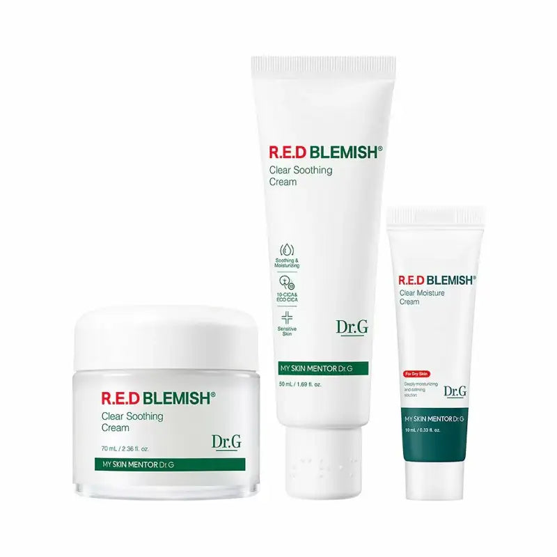 Dr.G - Red Blemish Clear Soothing Cream - Special Set - Dr.G - Moisturizer - Harumio