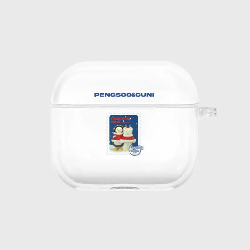 Earpearp x Pengsoo - Stamp Pengsoo and Cuni Airpods Clear Case
