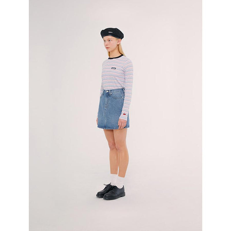 Kirsh - Long Sleeve Stripe T-Shirt - Rainbow
