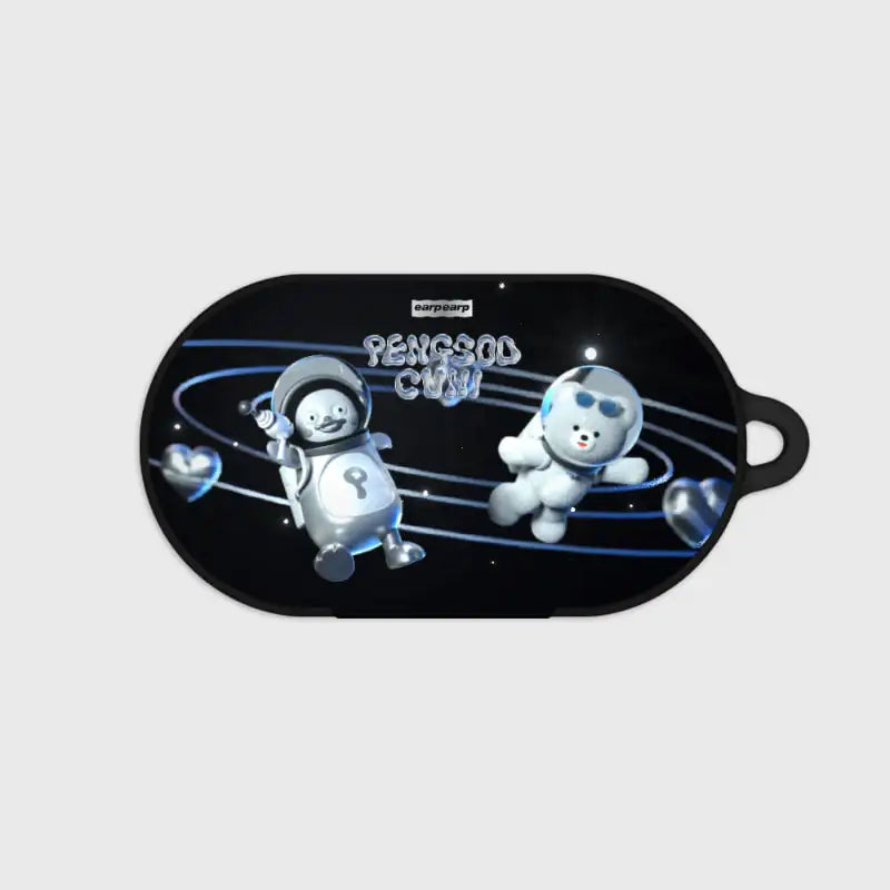 Earpearp x Pengsoo - Space Friends Buds Hard Case (Black) - Earpearp x Pengsoo - Buds Case - Harumio