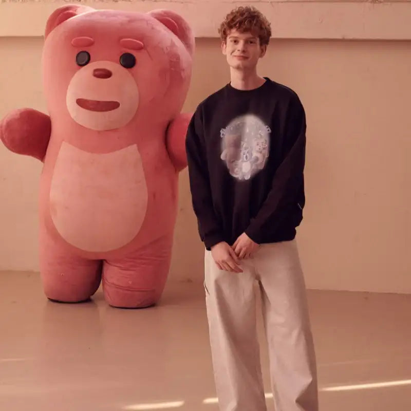 Bellygom x Ambler - Space Bellygom Unisex Overfit Sweatshirt - Bellygom x Ambler - Sweatshirt - Harumio