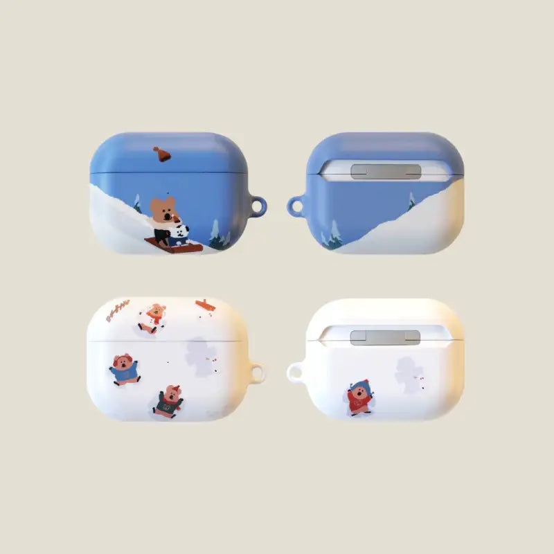 Dinotaeng - Snow in Marshville AirPods Hard Case - Dinotaeng - AirPods Case - Harumio