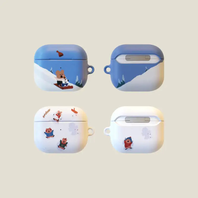 Dinotaeng - Snow in Marshville AirPods Hard Case - Dinotaeng - AirPods Case - Harumio
