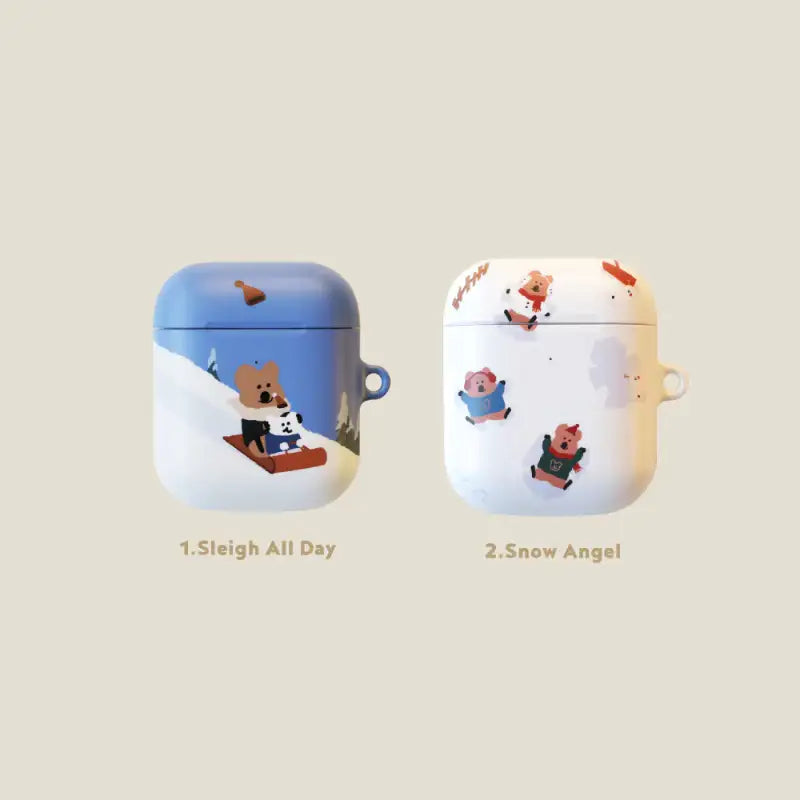 Dinotaeng - Snow in Marshville AirPods Hard Case - Dinotaeng - AirPods Case - Harumio