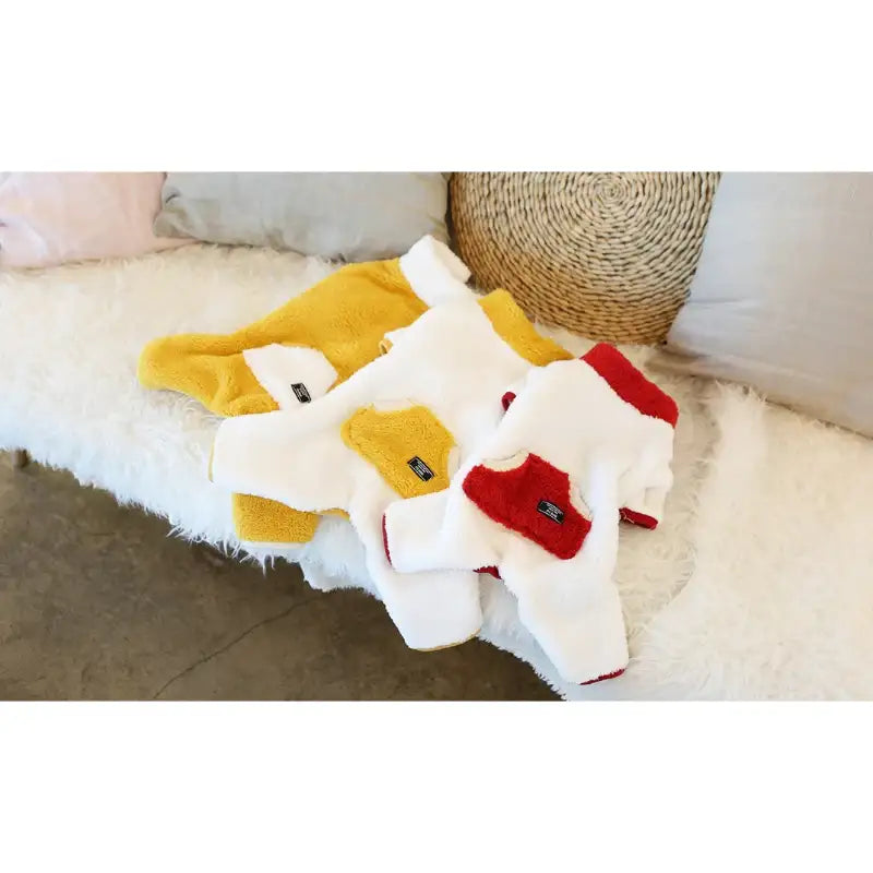 ITSDOG - Pet Two Tone Boa Warm Up Suit - ITSDOG - Pet Clothes - Harumio