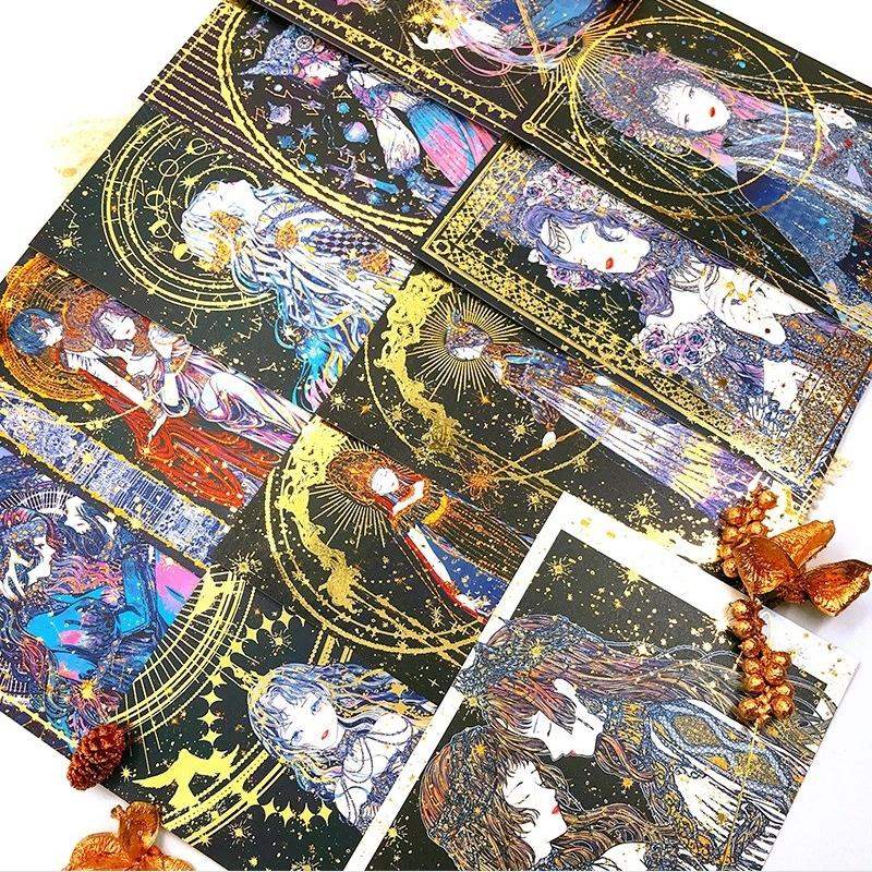 Libet - Estrella Gold Leaf Postcard Set - Libet - Stationary - Harumio
