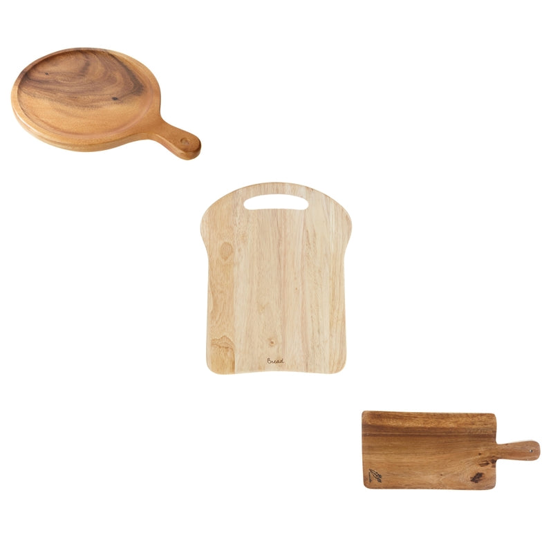 Korean Acacia Serving Boards Set