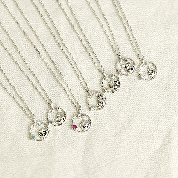BT21 x OST - Silver Necklace Ver. 2 - Mang - BT21 - Necklace - Harumio