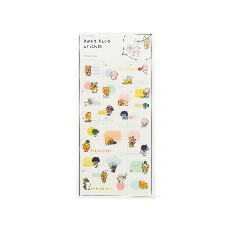 Kakao Friends - Happy Week Diary Deco Sticker