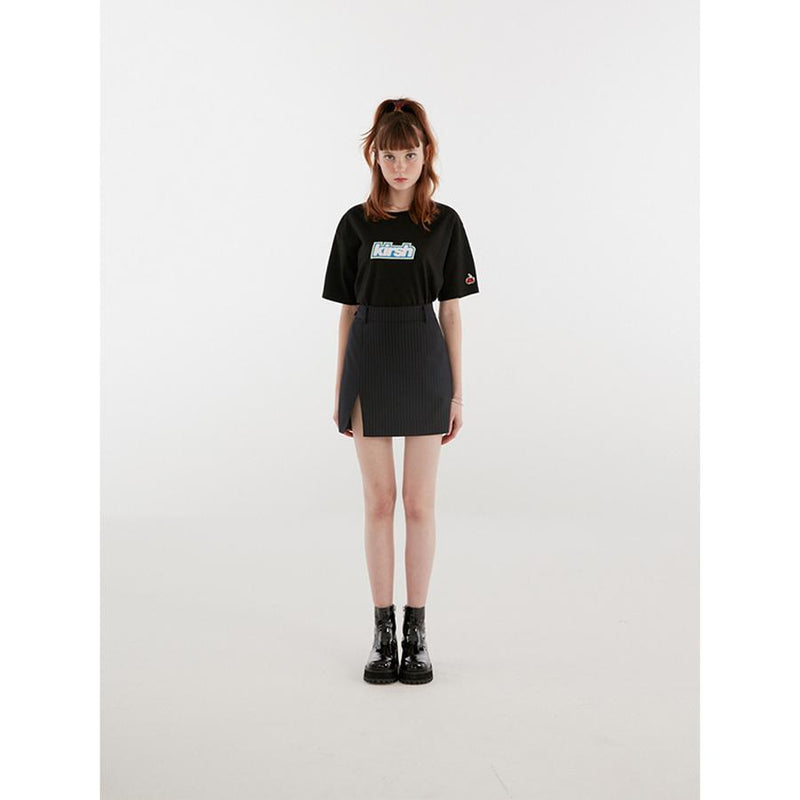 Kirsh - Slit Point Skirt - Navy