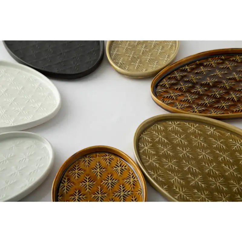 Chaora - Snowflake Ellipse Plate - Chaora - Tableware - Harumio