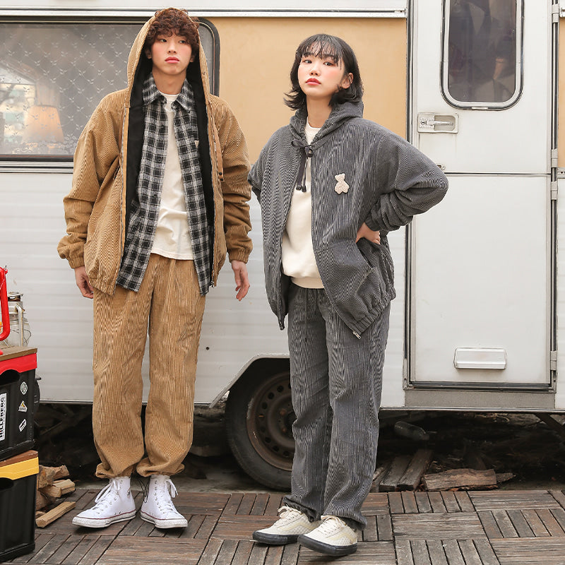 AQO - Bear Logo Corduroy Set