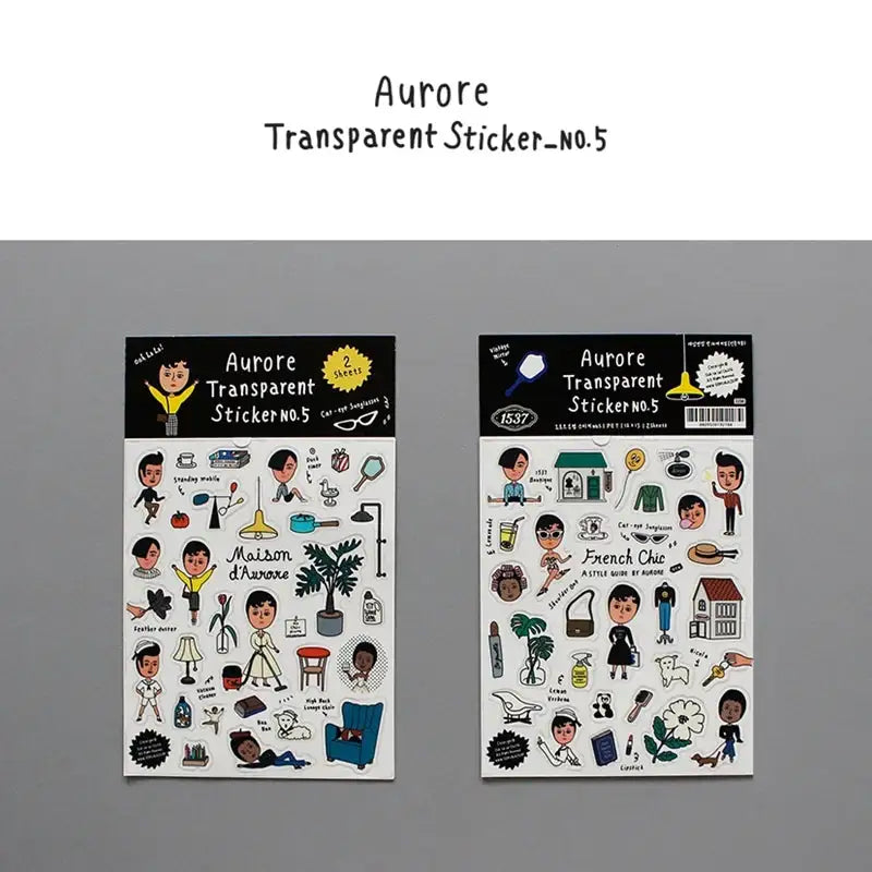 1537 - Aurore Stickers - 1537 - Decorative Stickers - Harumio