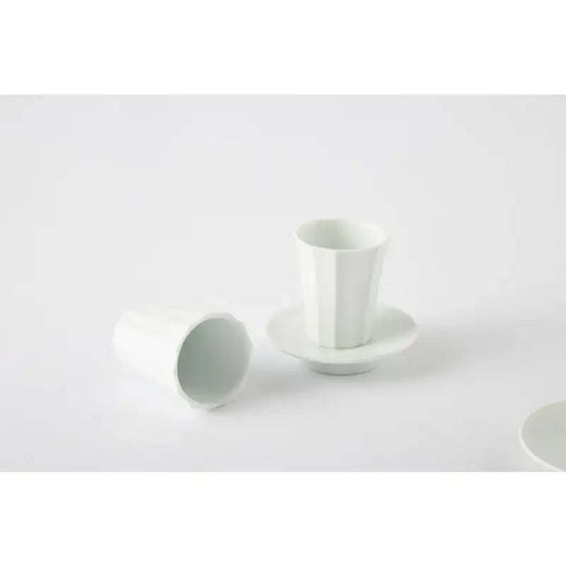 Chaora - White Porcelain Angle Tea Cup Set - Chaora - Tableware - Harumio