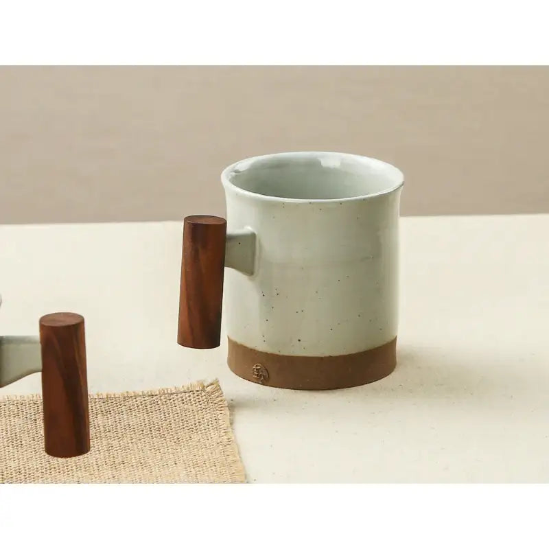 Chaora - Wooden Handle Curve Mug - Chaora - Tableware - Harumio