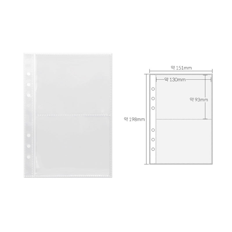 Yudaeng - A5 - 6 Hole Diary Clear File Storage Inlay