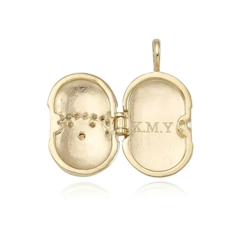 Saint Tail x Clue - Saint Cross Wings 10k Gold Pendant - CLUE - Jewelry - Harumio