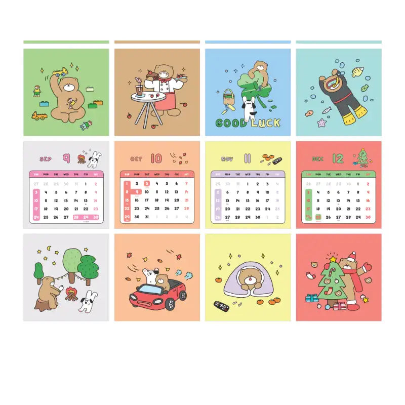 Momopop - 2023 Lovely Bear Desk Calendar - Momopop - Calendar - Harumio