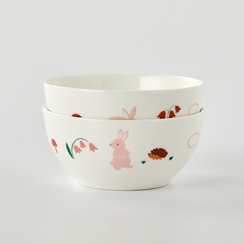 Korean My Rabbit - Porcelain Bowl 2P Set