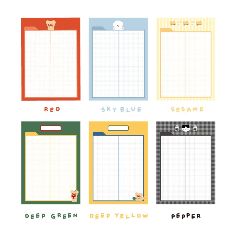 Teteum - B5 Memo Pad ( Ver. 2 )