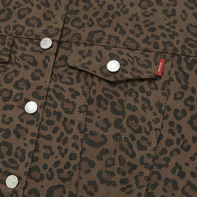 Kirsh - Denim Trucker Jacket - Leopard