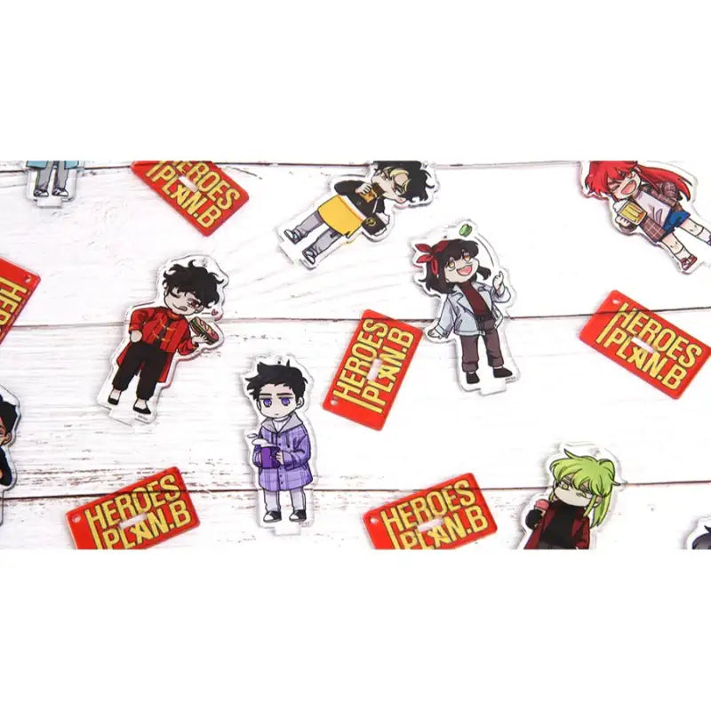 Heroes Plan B - Acrylic Stand Charm (Random) - Webtoon Shop - Acrylic Stand - Harumio