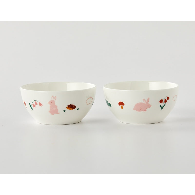 Korean My Rabbit - Porcelain Bowl 2P Set