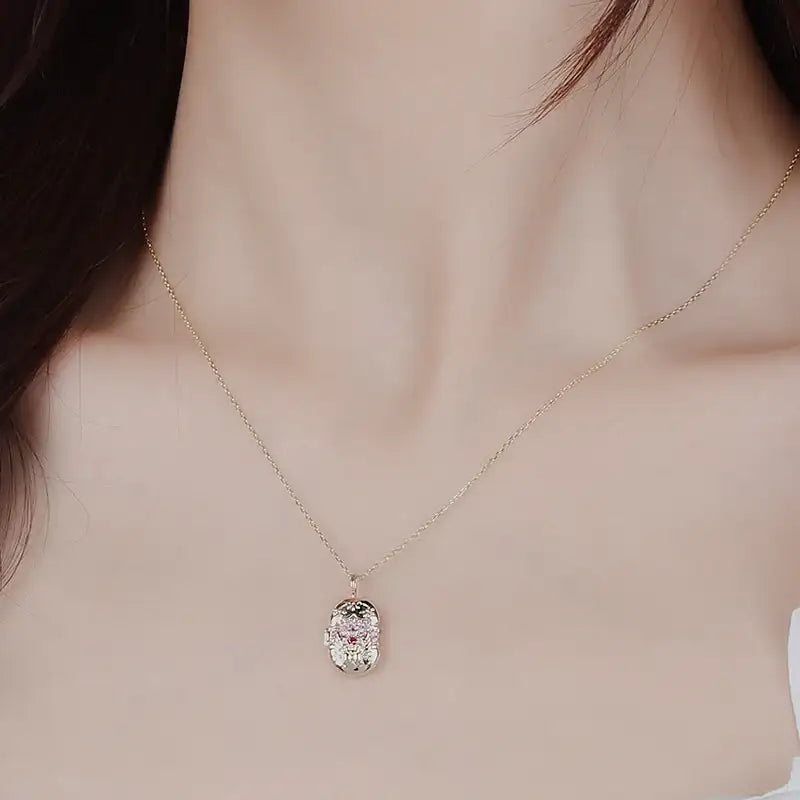 Saint Tail x Clue - Saint Cross Wings 10k Gold Pendant - CLUE - Jewelry - Harumio