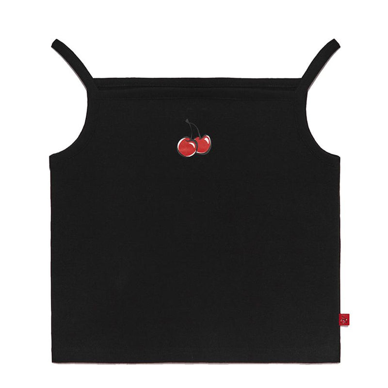 Kirsh - Cherry Print Tank Top - Black