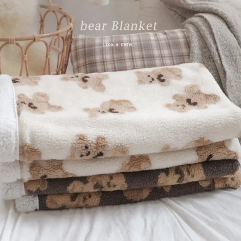 Like A Cafe - Fluffy Wool Blanket - Like A Cafe - Home & Living - Harumio