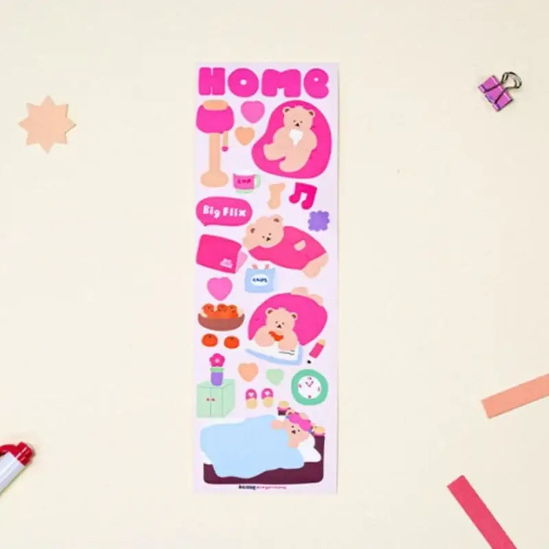 Big Issue x Lagomihome - Pencil Case & Big Bear Stickers Set - Big Issue Korea - Pencil Case - Harumio