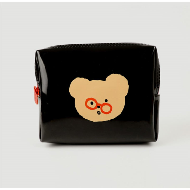 Teteum - Black Enamel Pouch