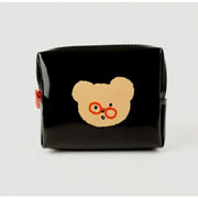 Teteum - Black Enamel Pouch - Teteum - Pouches - Harumio