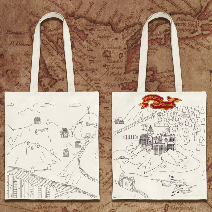 Pinawakens - Harry Potter - Magic Map Eco Bag - Pinawakens - Bag - Harumio