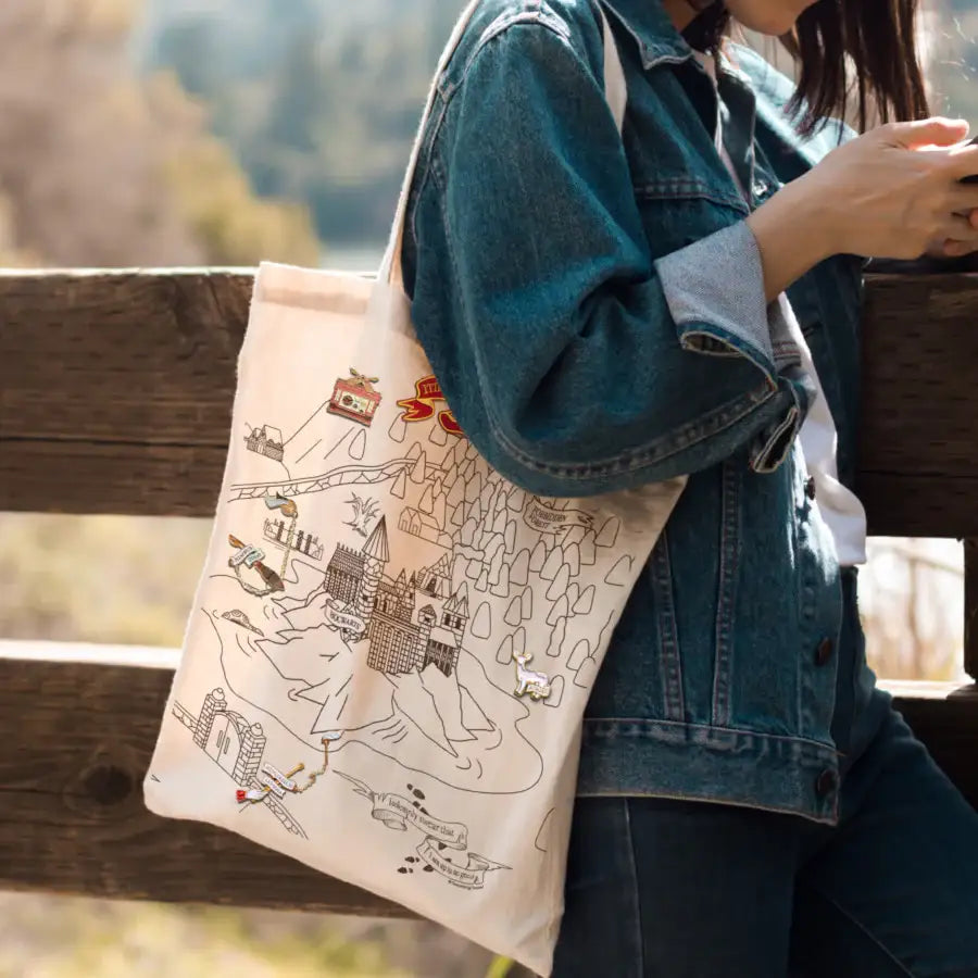 Pinawakens - Harry Potter - Magic Map Eco Bag - Pinawakens - Bag - Harumio