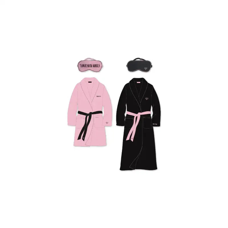 BlackPink - THE ALBUM - Robe and Sleeping Mask Set - BlackPink - Clothing - Harumio