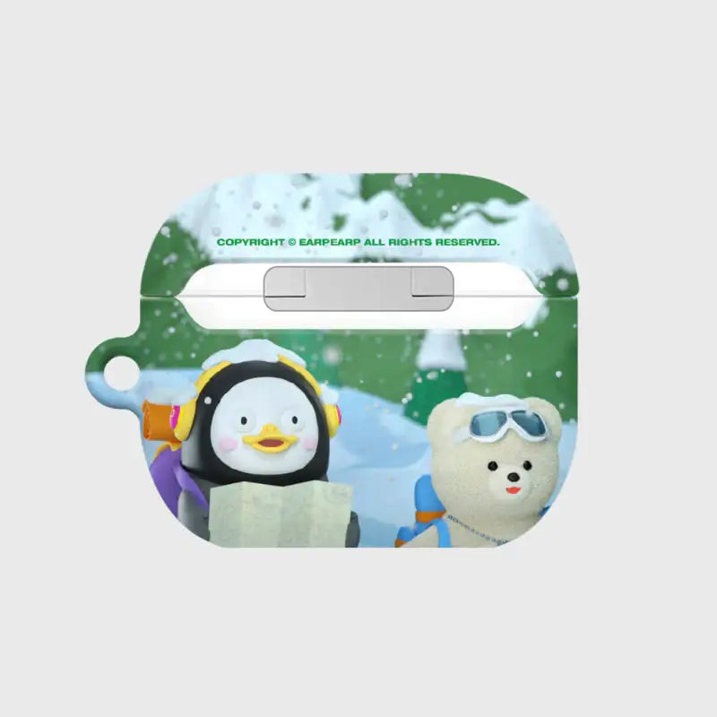 Earpearp x Pengsoo - Winter Travel Friends AirPods Hard Case (Blue) - Earpearp x Pengsoo - AirPods Case - Harumio