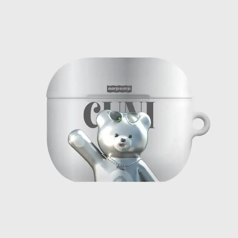 Earpearp x Pengsoo - Steel Cuni Airpods Hard Case (Grey) - Earpearp x Pengsoo - Airpods Case - Harumio