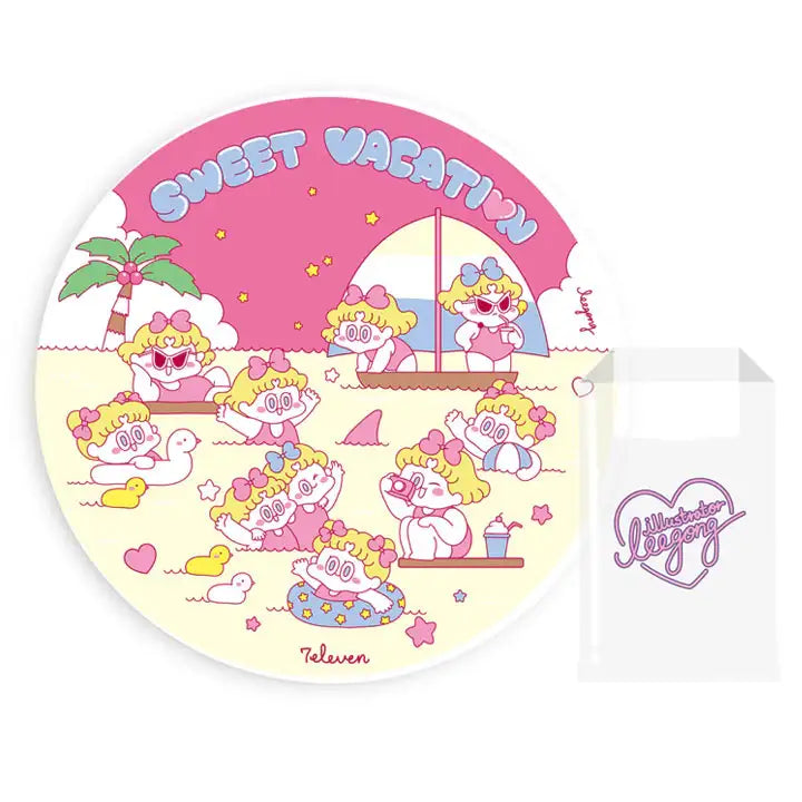 Standard Love Dance - Leegong x 7-Eleven - Beach Towel Set - Standard Love Dance - Towel - Harumio