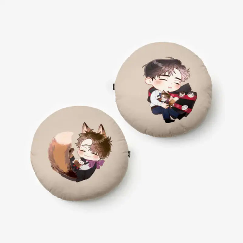 Mad Place - Fox Ideun Round Cushion - Junah COMICS - Accessories - Harumio