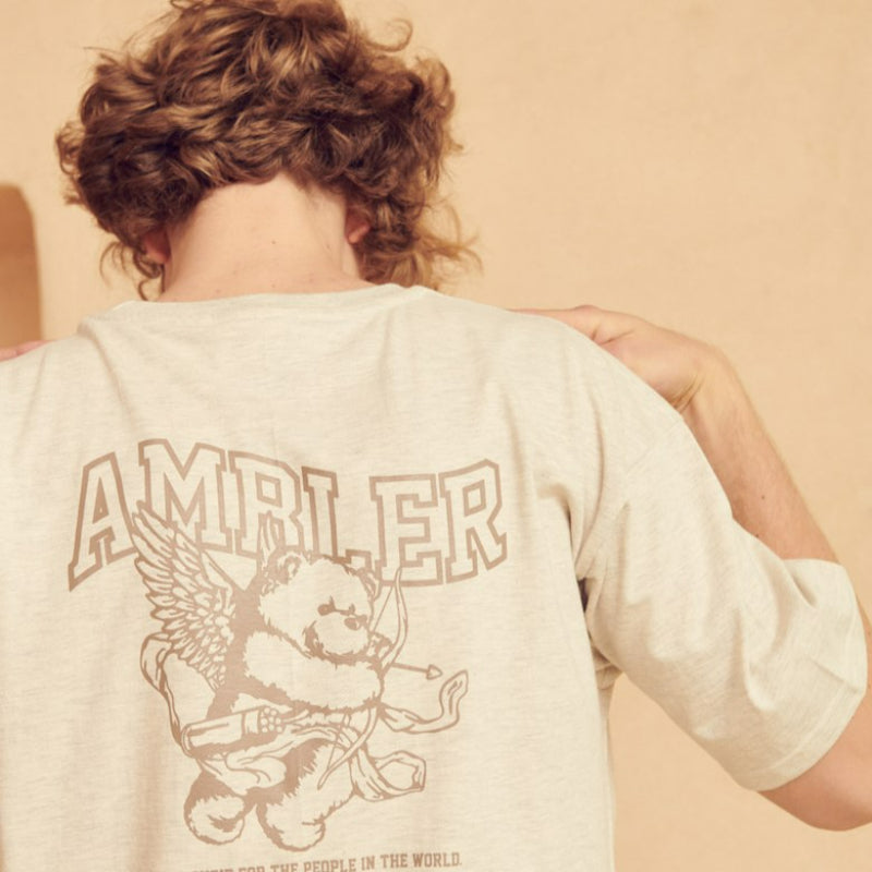 Ambler - Cupid Bear Unisex Overfit T-shirt