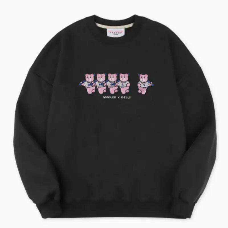 Bellygom x Ambler - Run Away Belly! Unisex Overfit Sweatshirt - Bellygom x Ambler - Sweatshirt - Harumio