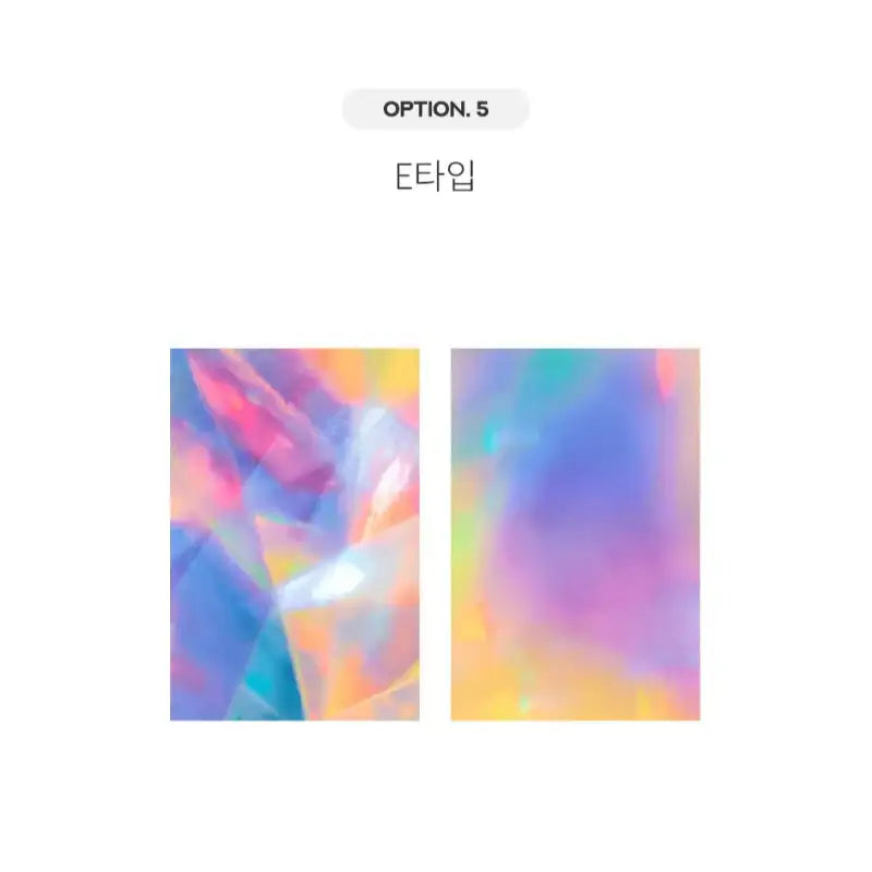 Yudaeng - Hologram Pattern Photocard Binder Mount - Yudaengdotcom - Photocard Mounts - Harumio